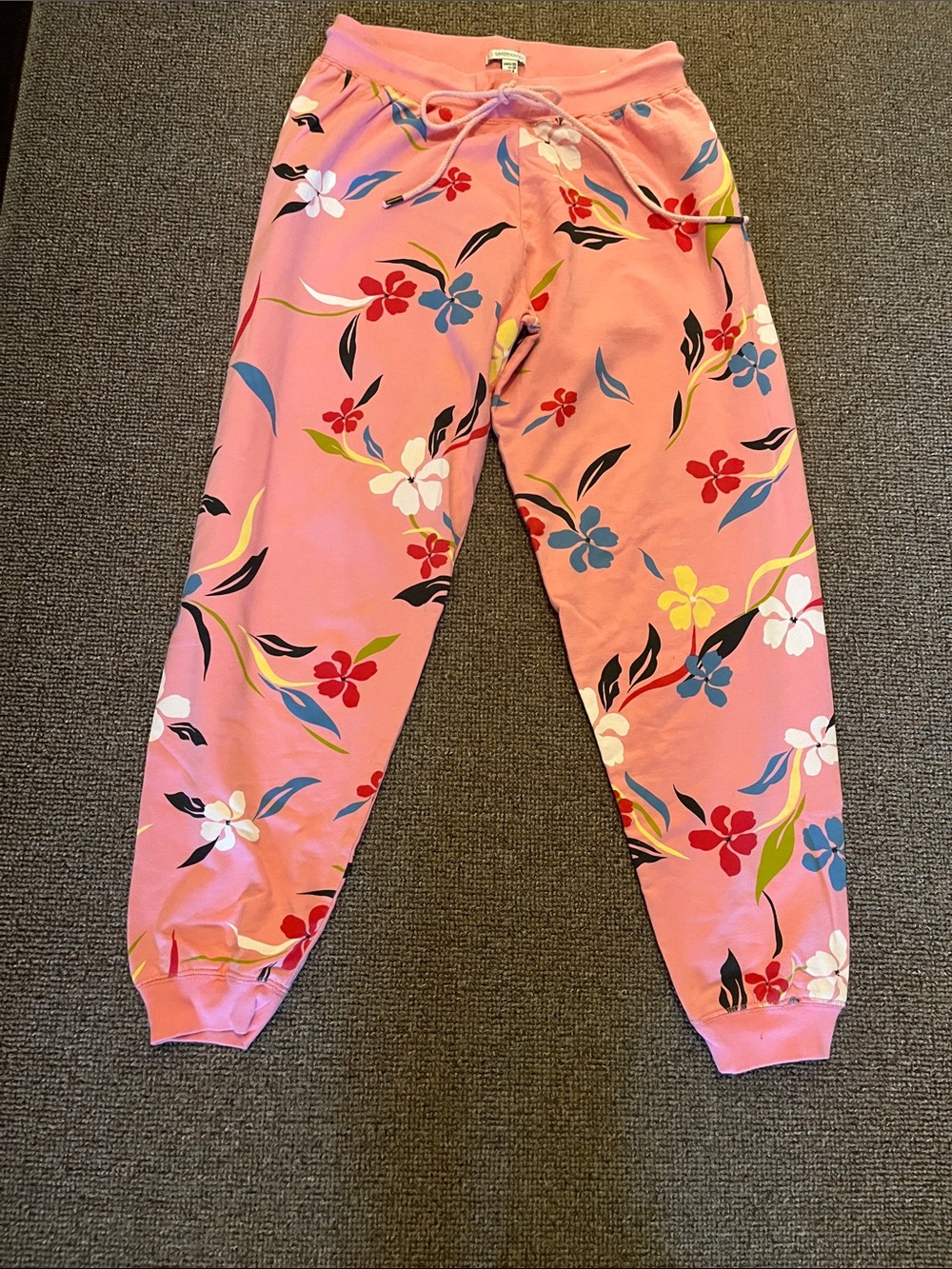 Women’s Pink Floral Jogger Sweatpants